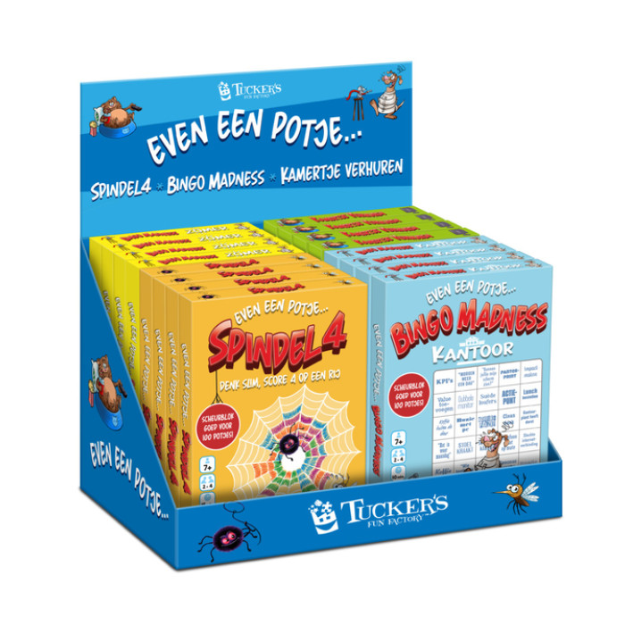 Spellenmix Even een potje display à 16 stuks assorti