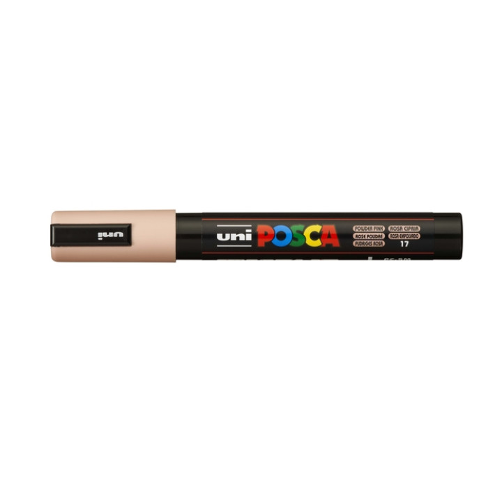Paintmarker Uni POSCA PC5M medium poederig roze