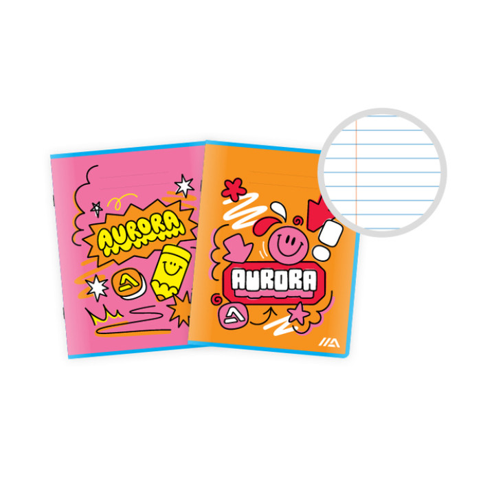 Schrift Aurora A5 lijn 200 pagina's 60gr