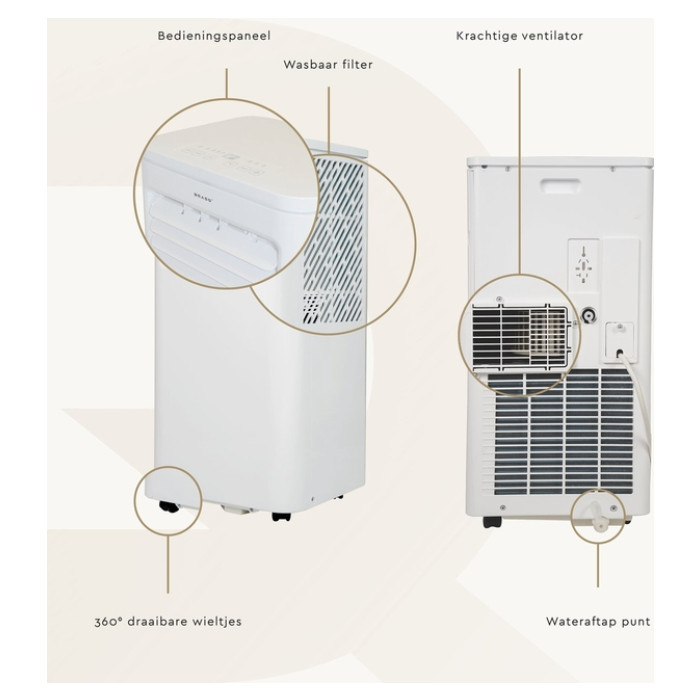 Airconditioning BRASQ MAC9000 9000 BTU wit
