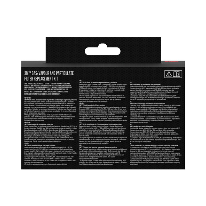 Mondmasker 3M met vervangbare filters 6002KIT-1, A2P2 organische dampen