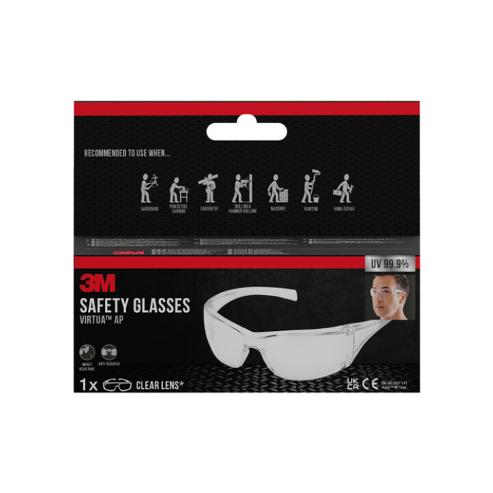 Veiligheidsbril 3M Virtua AP heldere lens