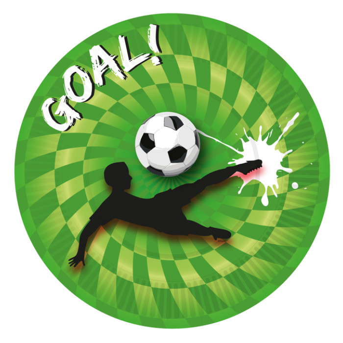 Bord Haza Goal! 23cm 8 stuks