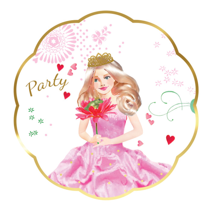 Wenskaart Haza uitnodiging prinses 6 stuks