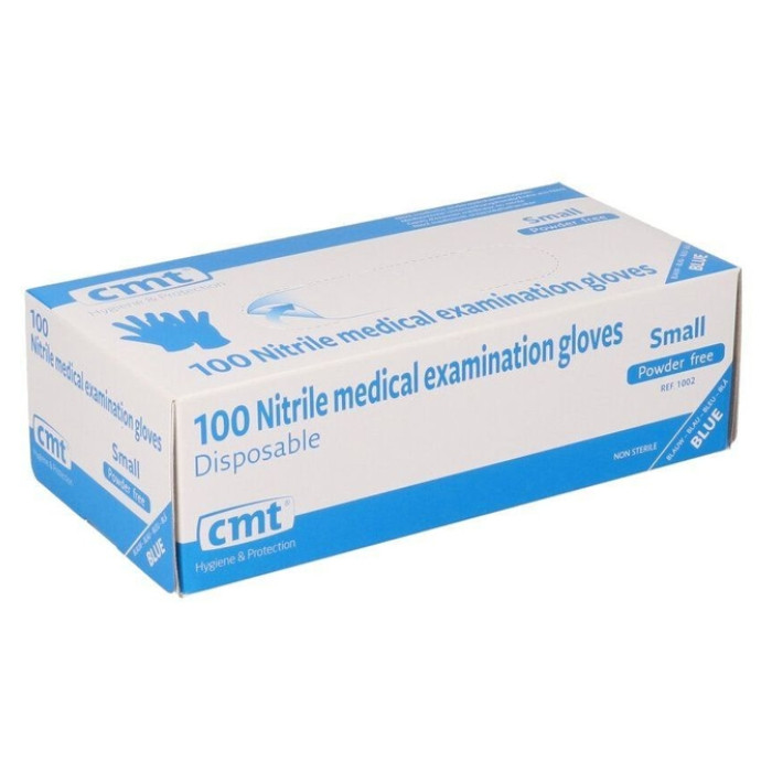 Handschoen CMT S soft nitril blauw 100 stuks