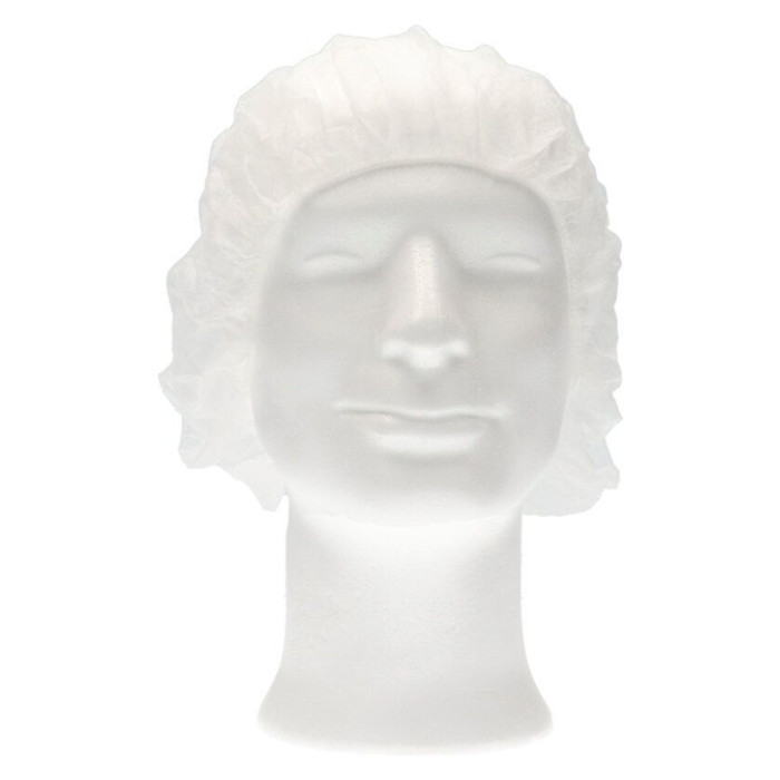 Haarnet CMT bouffant non-woven XL 58cm PP wit 100 stuks