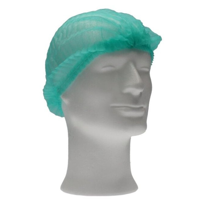 Haarnet CMT clip non-woven L 53cm PP groen 100 stuks