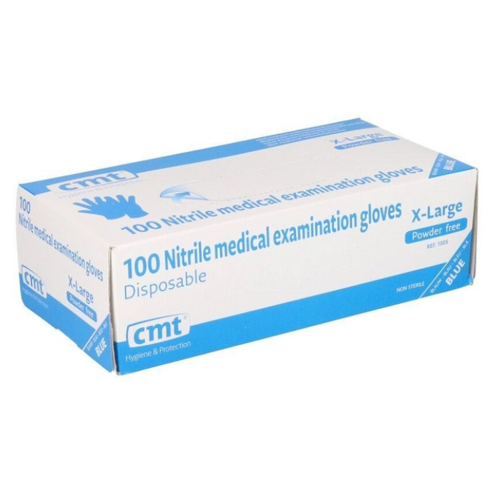 Handschoen CMT XL soft nitril blauw 100 stuks