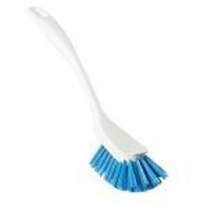Afwasborstel  Vikan classic medium 255mm wit blauw
