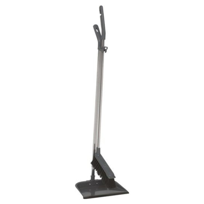 Stofblikset Vikan ErgoClean met veger  900mm grijs