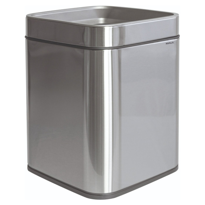 Afvalbak MAUL Prime 15 liter met inwerpopening rvs