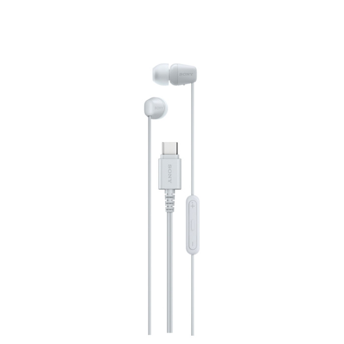 Oordopjes Sony EX15C bedraad USB-C in ear wit