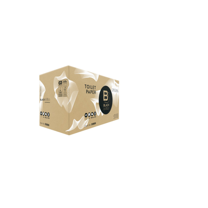 Toiletpapier BlackSatino JT3 Original systeemrol 2-laags 100m wit 313830