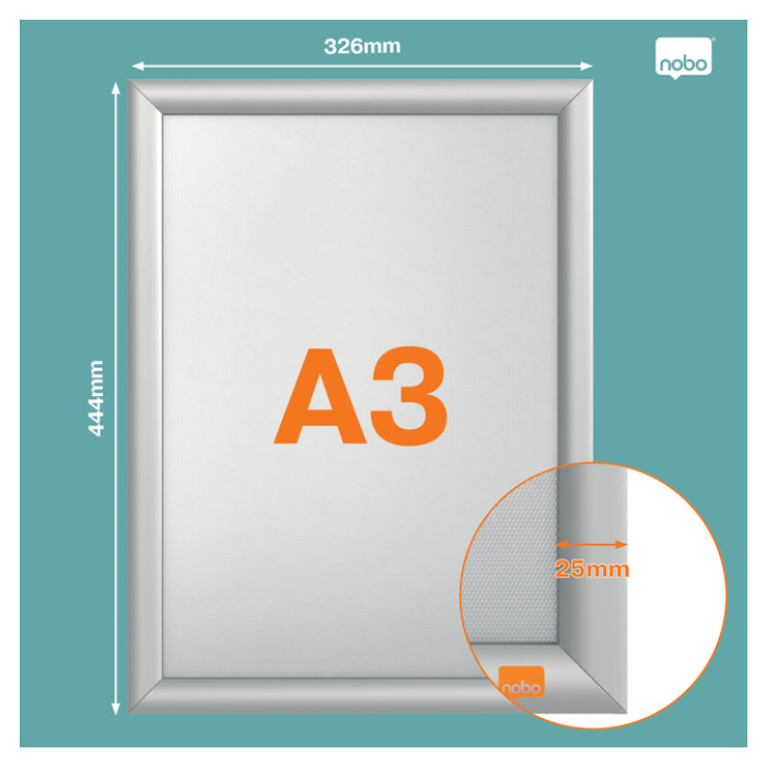 Kliklijst Nobo Impression Pro brandwerend A3