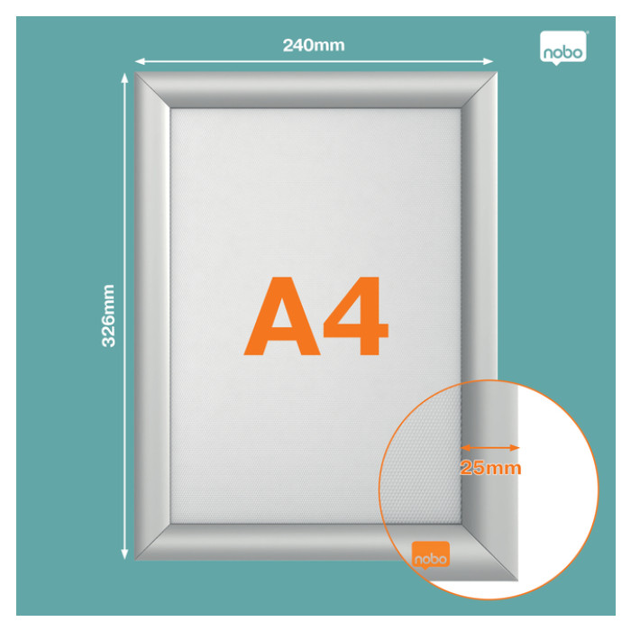 Kliklijst Nobo Impression Pro brandwerend A4