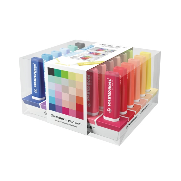 Markeerstift STABILO BOSS  -  Pantone assorti 30 stuks