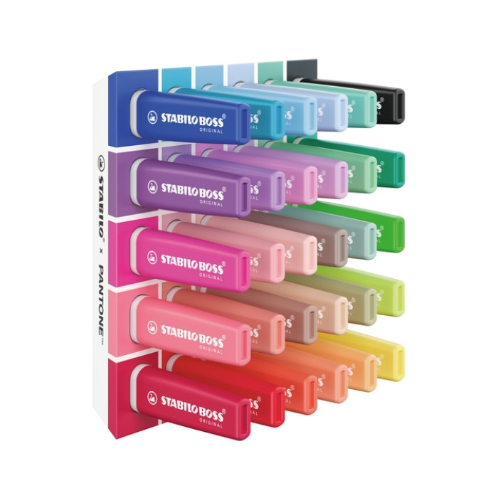 Markeerstift STABILO BOSS  -  Pantone assorti 30 stuks