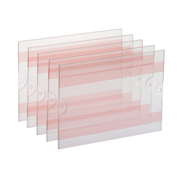 Posterhouder Europel zelfklevend A5 liggend 5 stuks