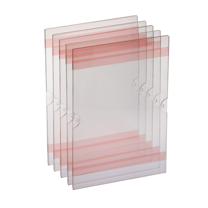 Posterhouder Europel zelfklevend A4 staand 5 stuks