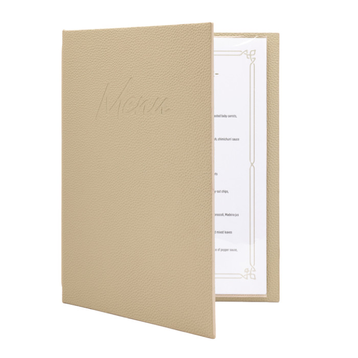 Menukaart Securit Signature A4 zand