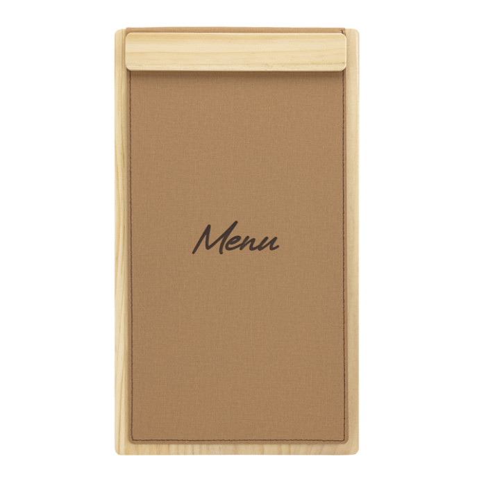 Menukaart Securit Signature klembord A45 licht hout bruin
