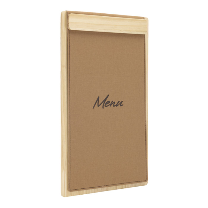 Menukaart Securit Signature klembord A45 licht hout bruin