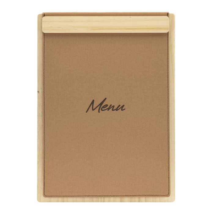 Menukaart Securit Signature klembord A4 licht hout bruin