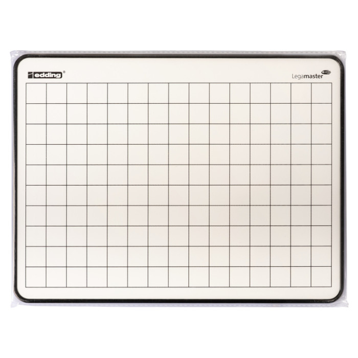 Wisbord Legamaster gelakt staal geruit + blanco