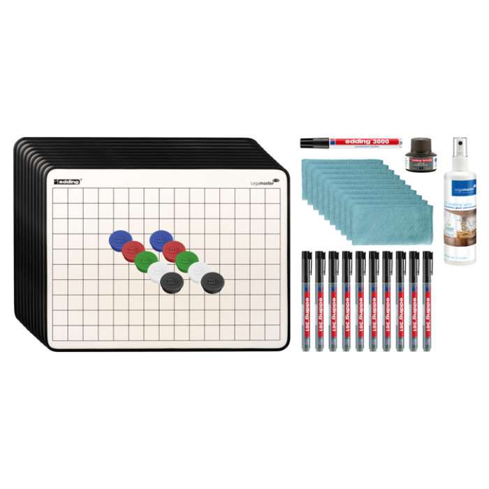 Wisbord Legamaster emaille staal starterset 43-delig