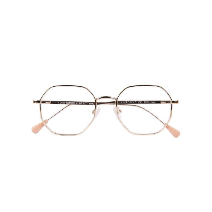 Leesbril I Need You +2.00 dpt Yoko goud