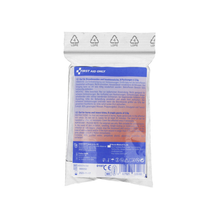 Brandwondengel First Aid Only 3,5g pak 8 stuks