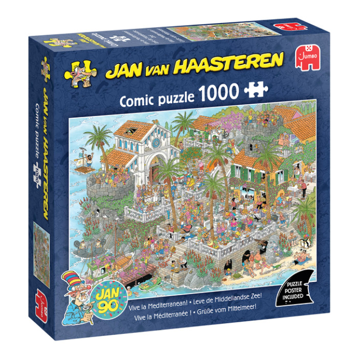 Puzzel Jan van Haasteren Leve de Middellandse Zee 1000st