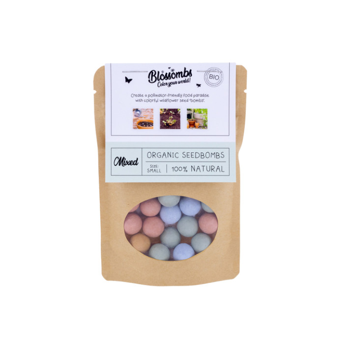 Gitfbag Blossombs mix 25 zaadbommetjes