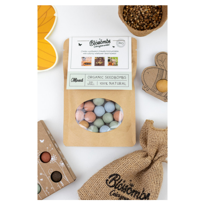 Gitfbag Blossombs mix 25 zaadbommetjes