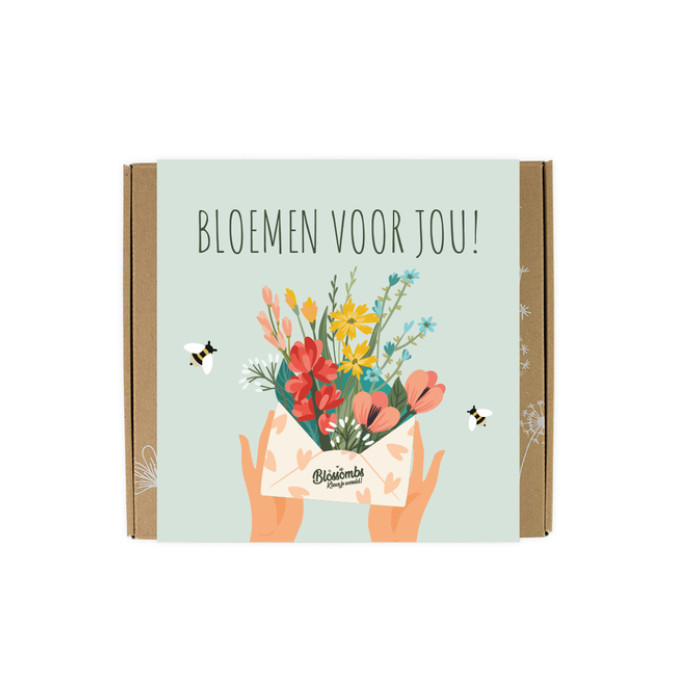 Giftbox Blossombs Bloemen voor jou box à 9 zaadbommetjes