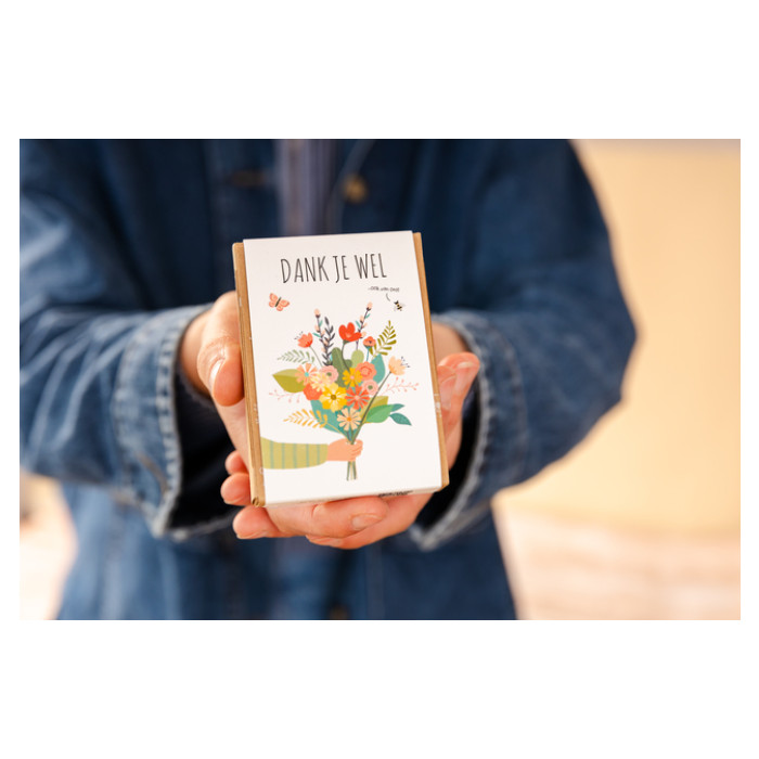 Giftbox Blossombs Dank je wel minibox à 4 zaadbommetjes