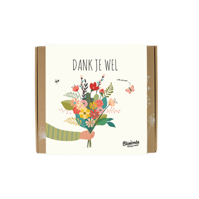 Giftbox Blossombs Dank je wel box à 9 zaadbommetjes