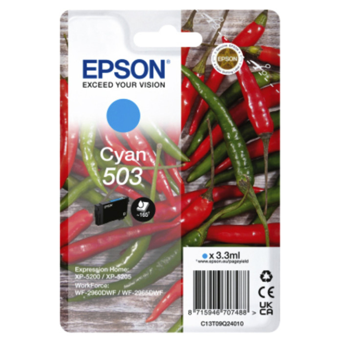 Inktcartridge Epson 503 T09Q24 blauw