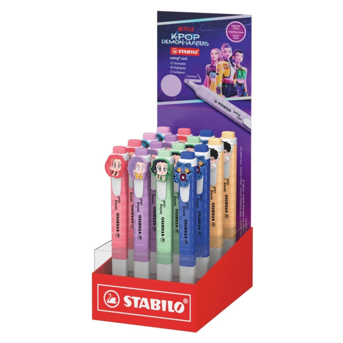 Markeerstift Stabilo Swing cool charm K-Pop assorti display à 16 stuks