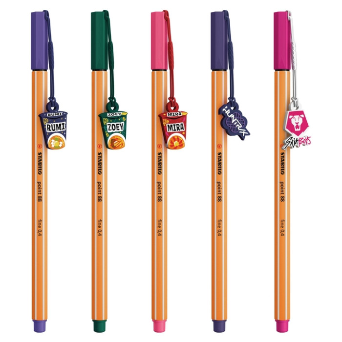 Fineliner STABILO point 88 charm K-Pop assorti blister à 3 stuks