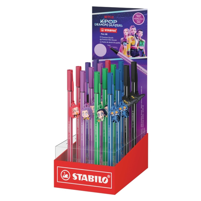 Viltstift STABILO Pen 68 charm K-Pop assorti display à 16 stuks