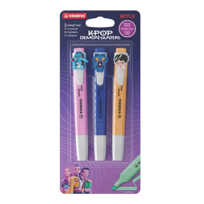 Markeerstift STABILO Swing cool K-Pop Demon Hunters BL V2 3st