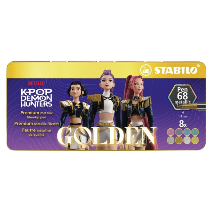 Viltstift STABILO Pen 68 K-Pop Demon Hunters metallic 8st