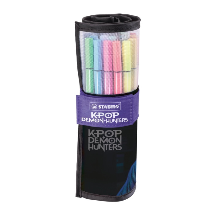 Viltstift STABILO Pen 68 K-Pop rollerset Demon Hunters assorti 25st