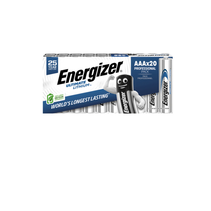 Batterij Energizer Ultimate Lithium 20x AAA
