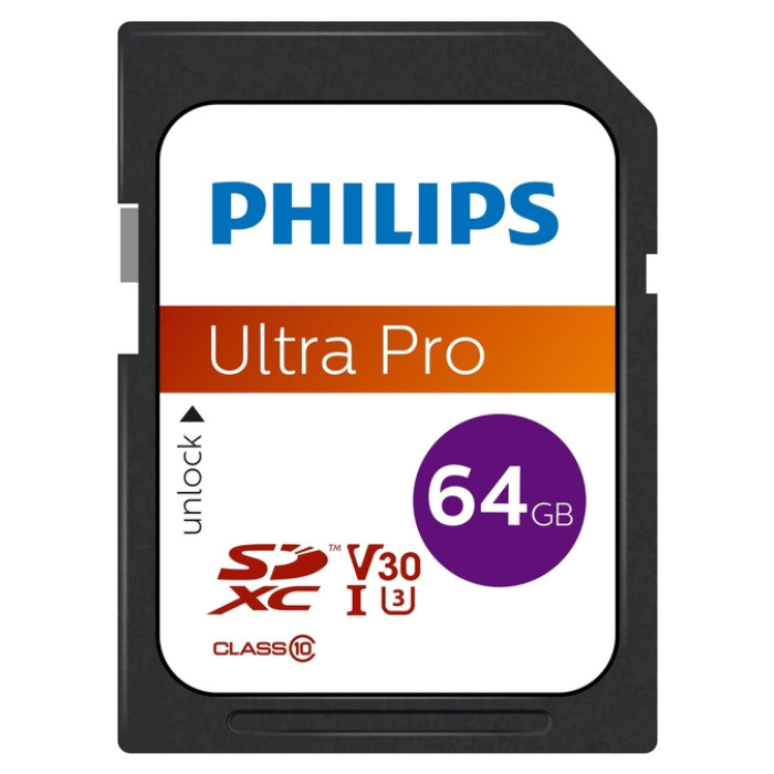 Geheugenkaart Philips Ultra Pro SDXC Class 10 UHS-I U3 64GB