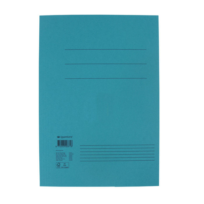 Dossiermap Quantore folio 320gr blauw