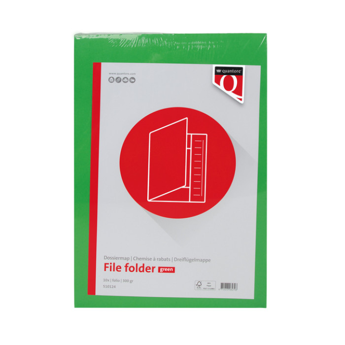 Dossiermap Quantore folio 320gr groen