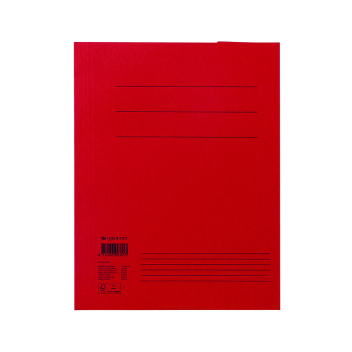 Dossiermap Quantore A4 320gr rood