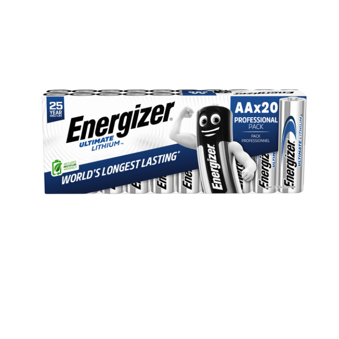Batterij Energizer Ultimate Lithium 20x AA